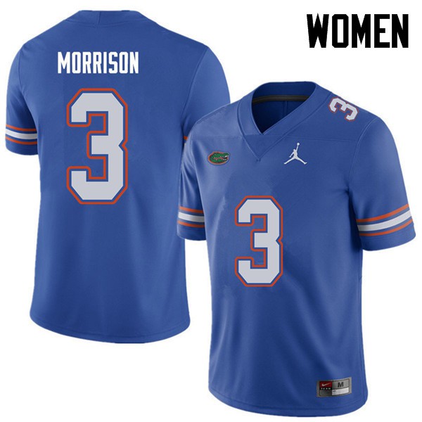 Jordan Brand Women #3 Antonio Morrison Florida Gators College Football Jerseys Royal